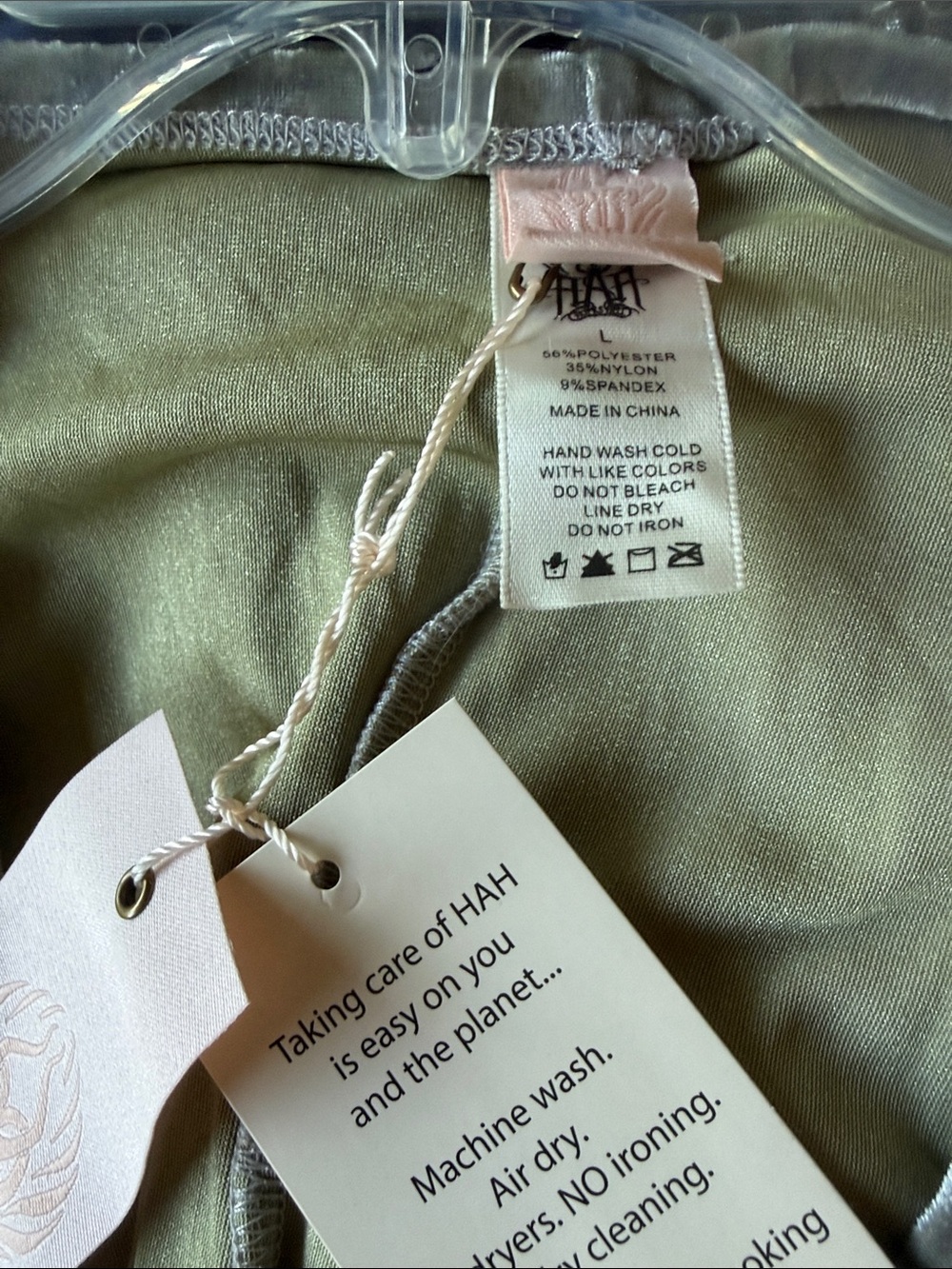 HAH By Free People Women's Silver Velvet Wrap Top & Jogger Pants Set Size L/M - Picture 10 of 11